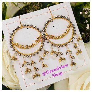 Stella & Dot Cora Crystal Chandelier Earrings